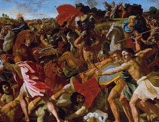 Victory of Joshua over the Amalekites - Nicolas Poussin c.1625