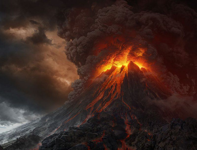 Mount Doom from Peter Jackson's The Lord of the Rings film trilogy