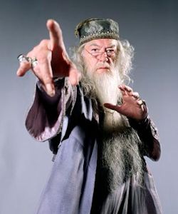 Headmaster Dumbledore's hand is cursed by Voldemort in Harry Potter and the Half Blood Prince.