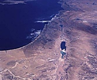 Israel from Space. NASA photo.